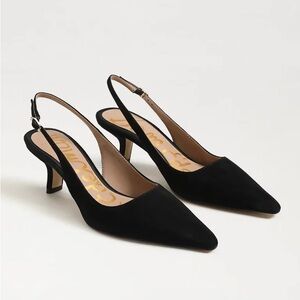 Sam Edelman Black Slingback Heels Bianka